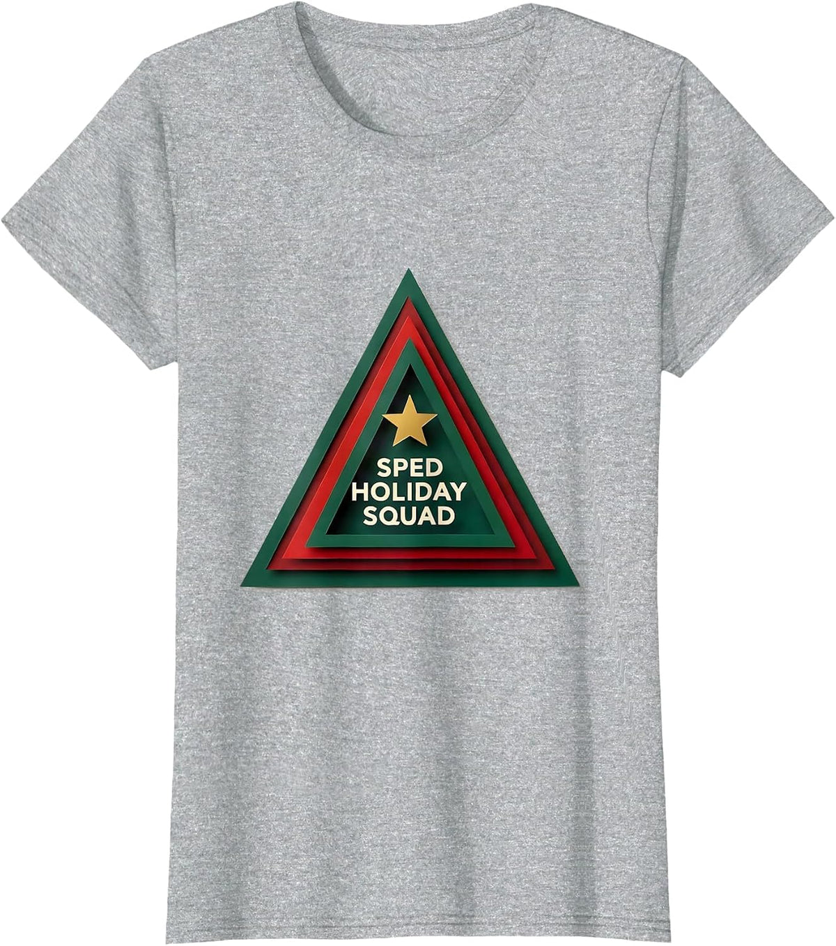 SPED Holiday Squad Special Education Teacher Christmas Pride T-Shirt - Heather Grey