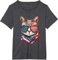 Memorial Day Veterans Day 4th of July Patriotic US Flag T-Shirt - Dark Heather Grey