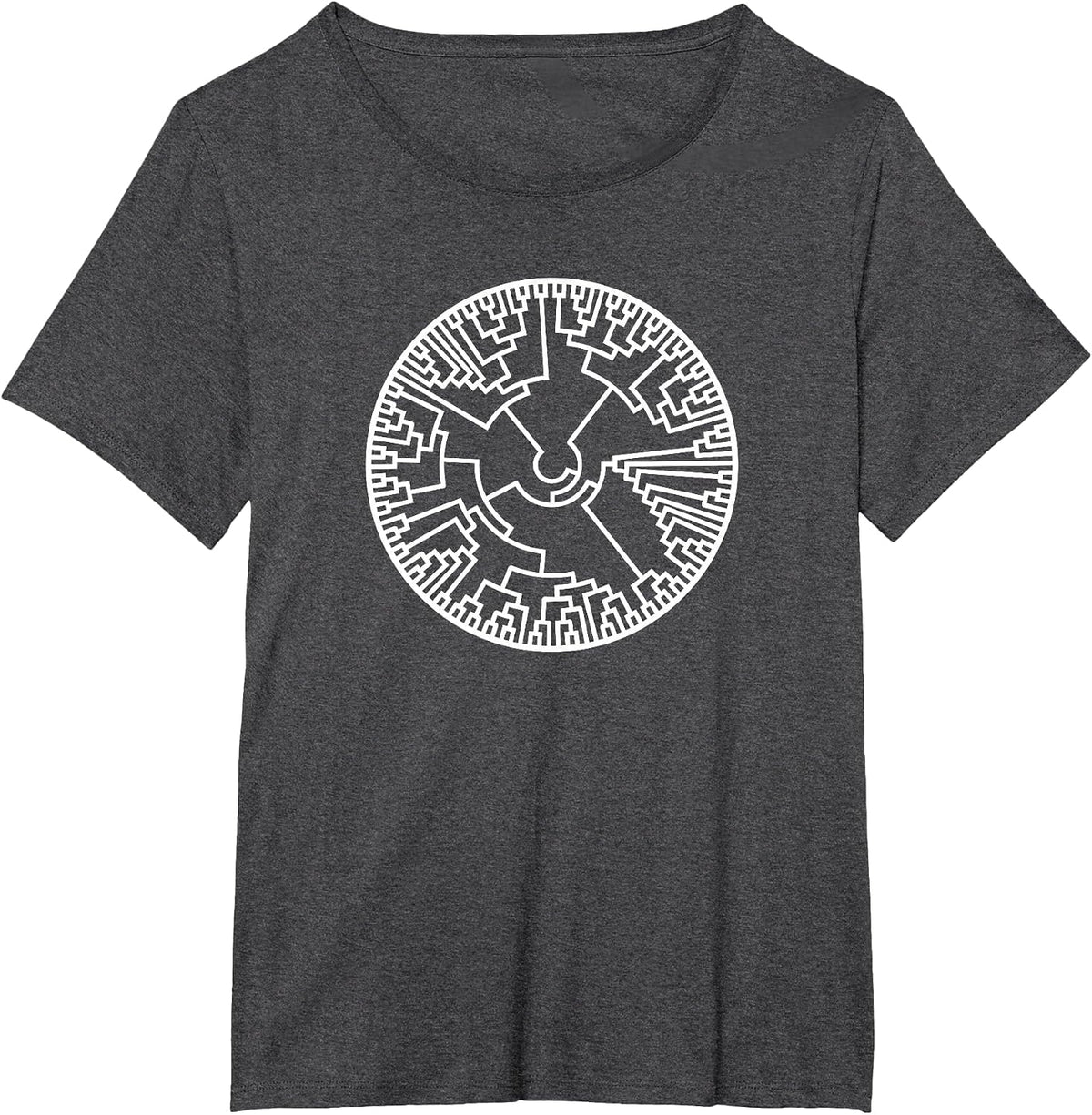 Biologist Phylogenetic Tree Evolution Teacher Biology T-Shirt - Dark Heather Grey