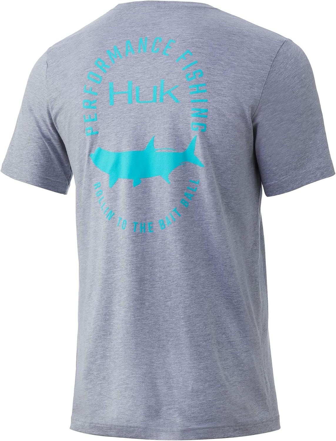 HUK Men's Tarpon Tee - Sharkskin Heather