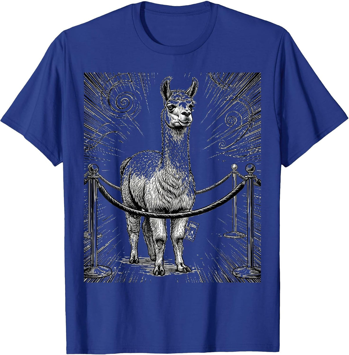 Unimpressed Llama Funny Animal Lover Novelty T-Shirt - Royal Blue