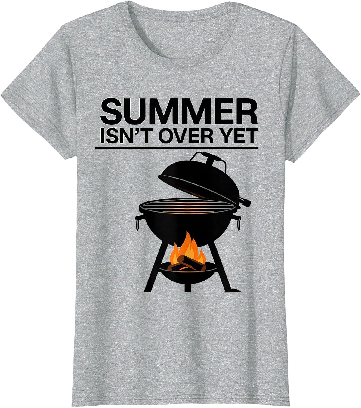 Summer Isn't Over Yet Grill Dad Last Cookout T-Shirt - Heather Grey