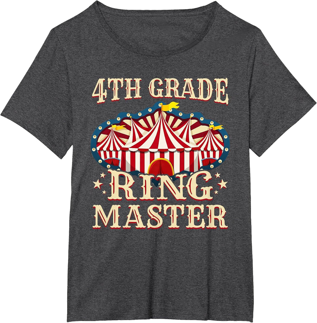 4th Grade Ringmaster Shirt 4th Grade Teacher Shirts Teacher T-Shirt - Dark Heather Grey