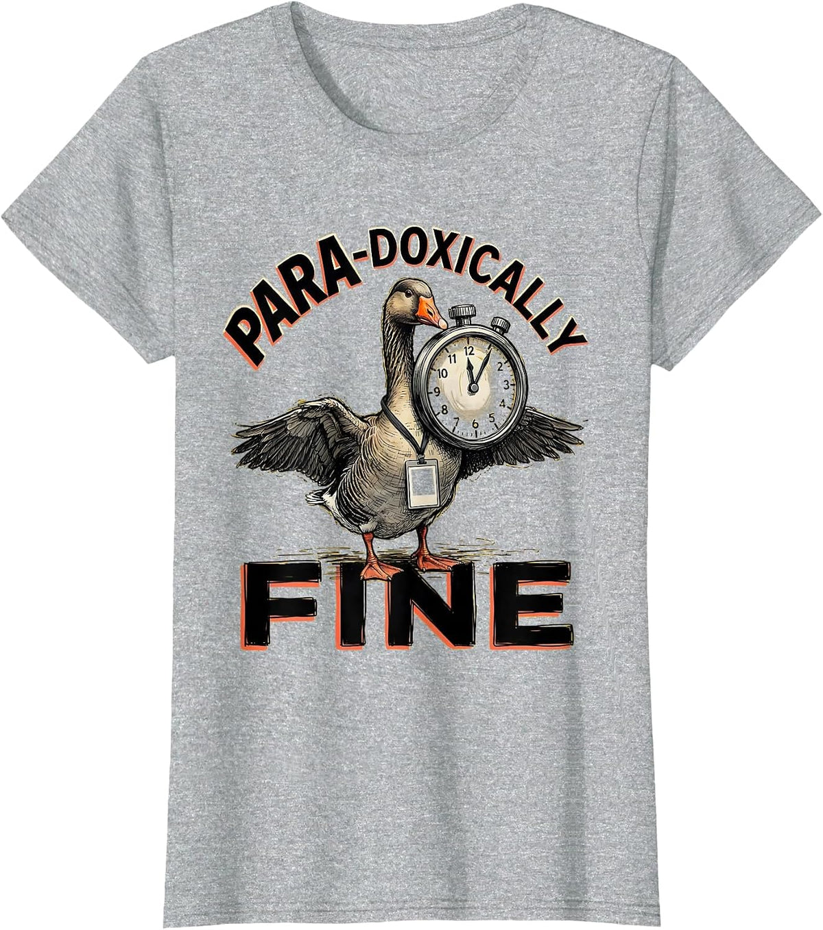 Para-Doxically Fine Funny Paraprofessional SPED Teacher T-Shirt - Heather Grey