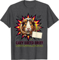 Men's Cavy Breed Brief Rosette Ruffles Hay Muzzle Funny T-Shirt - Dark Heather Grey