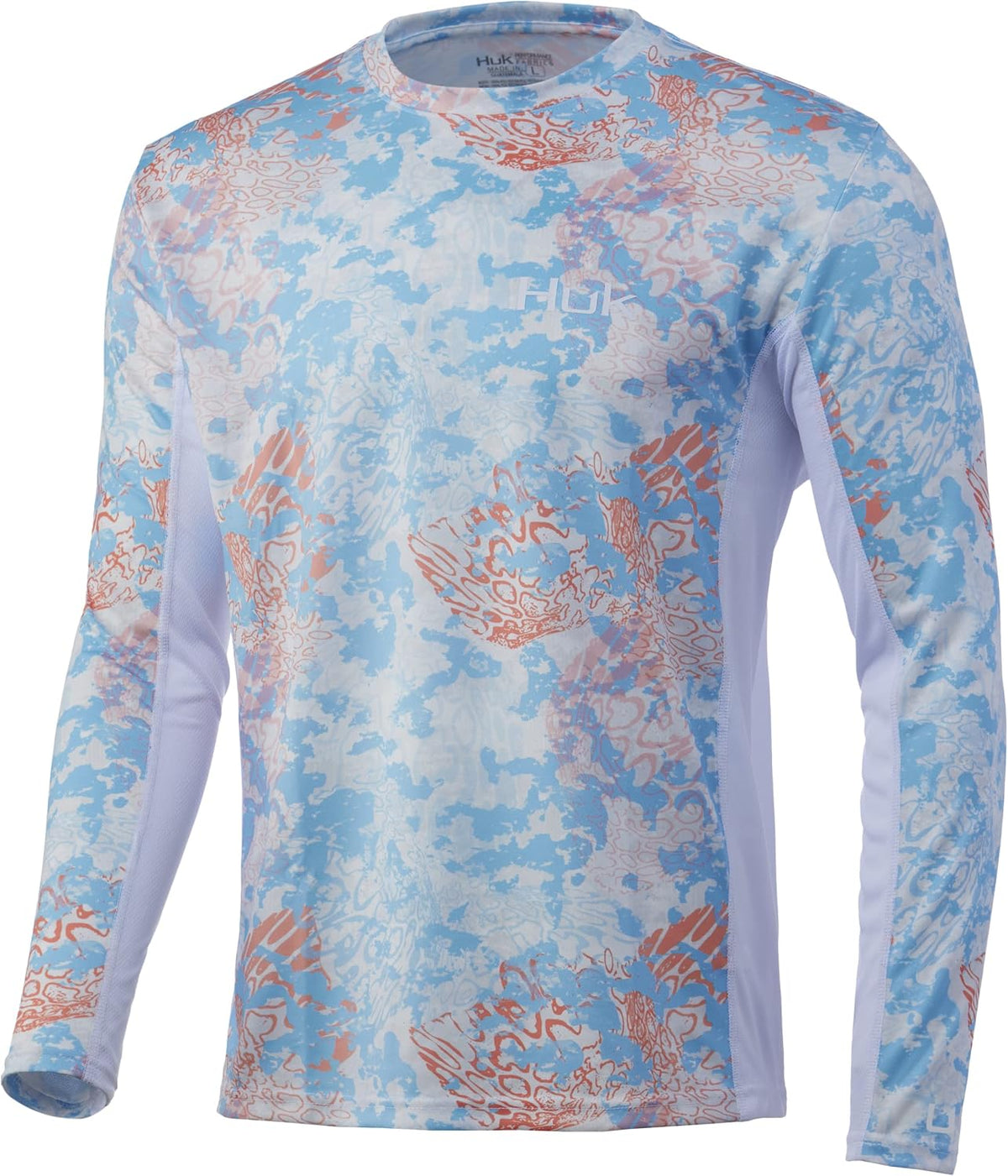HUK Men's Icon X Camo Long Sleeve Performance Fishing Shirt - Tide Change - Horizon