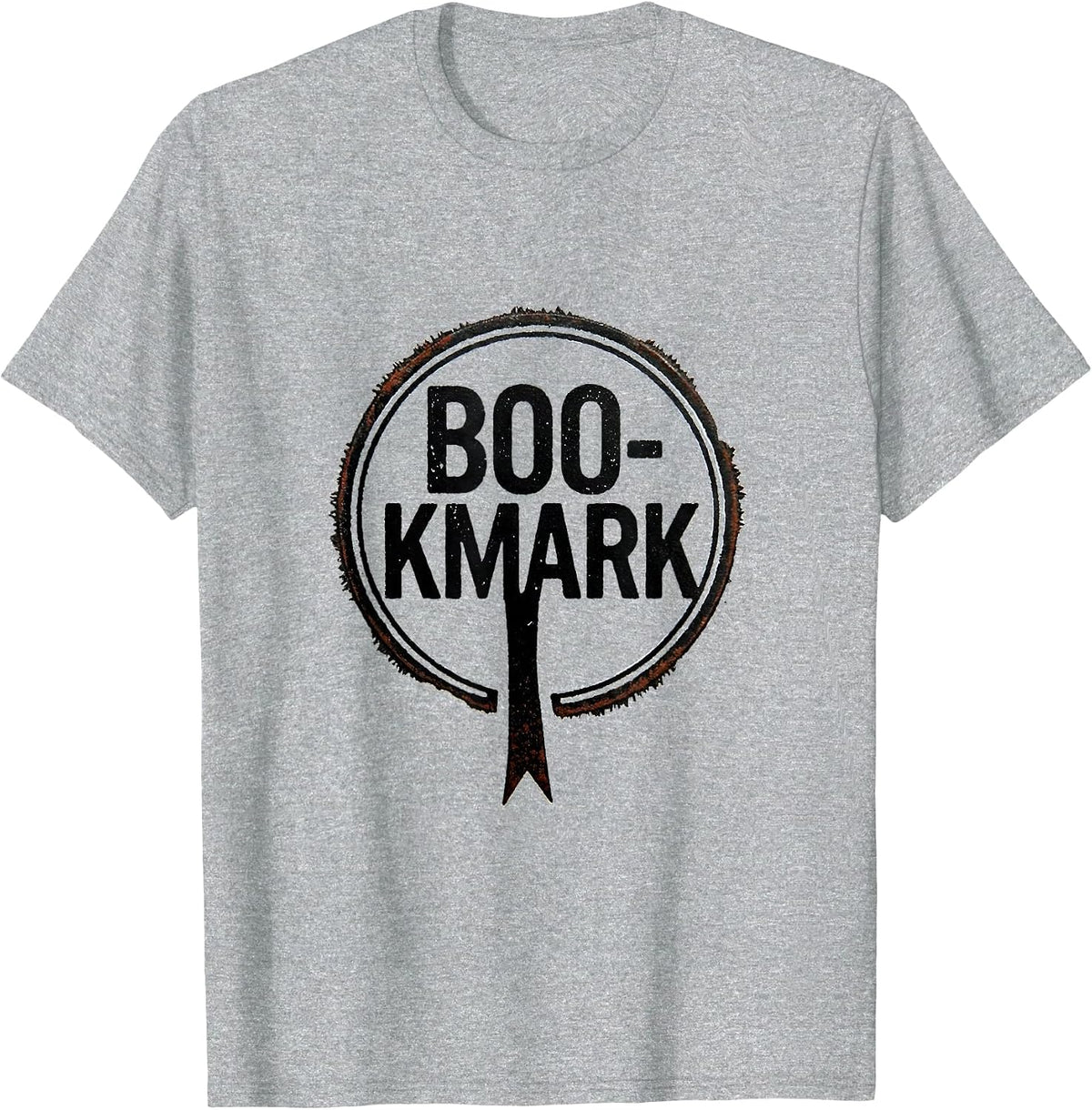 Men's Boo-kmark Whimsical Teacher Halloween Pumpkin Fall In Love T-Shirt - Heather Grey