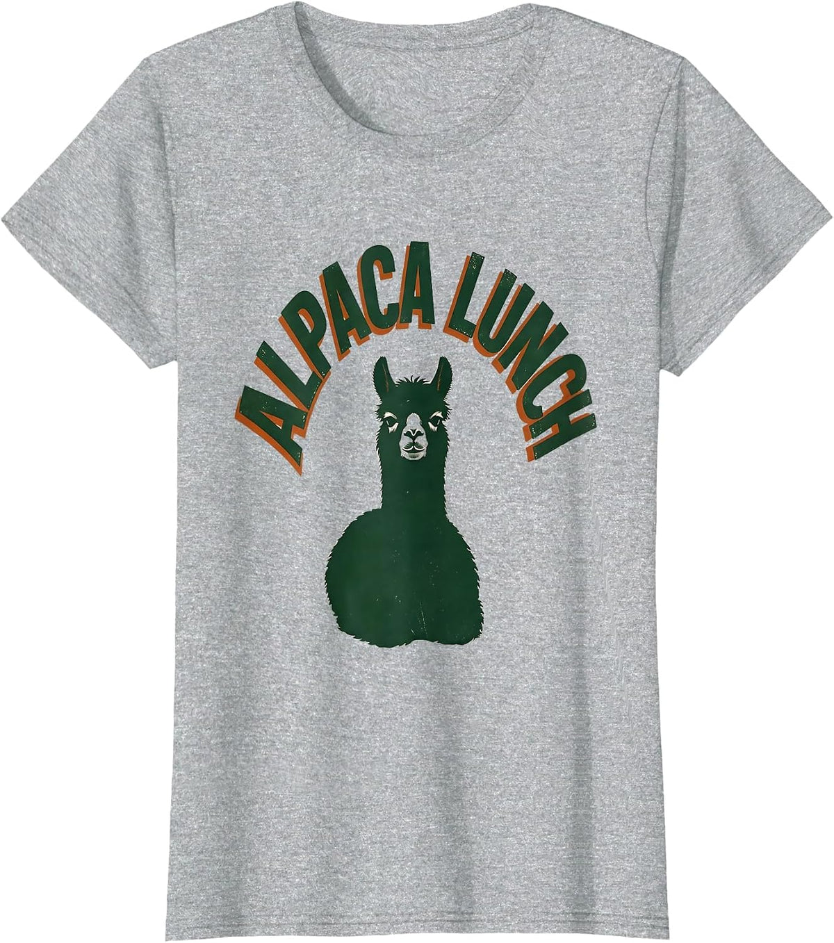 Alpaca Lunch Vintage Funny Alpaca Lover Humor T-Shirt - Heather Grey
