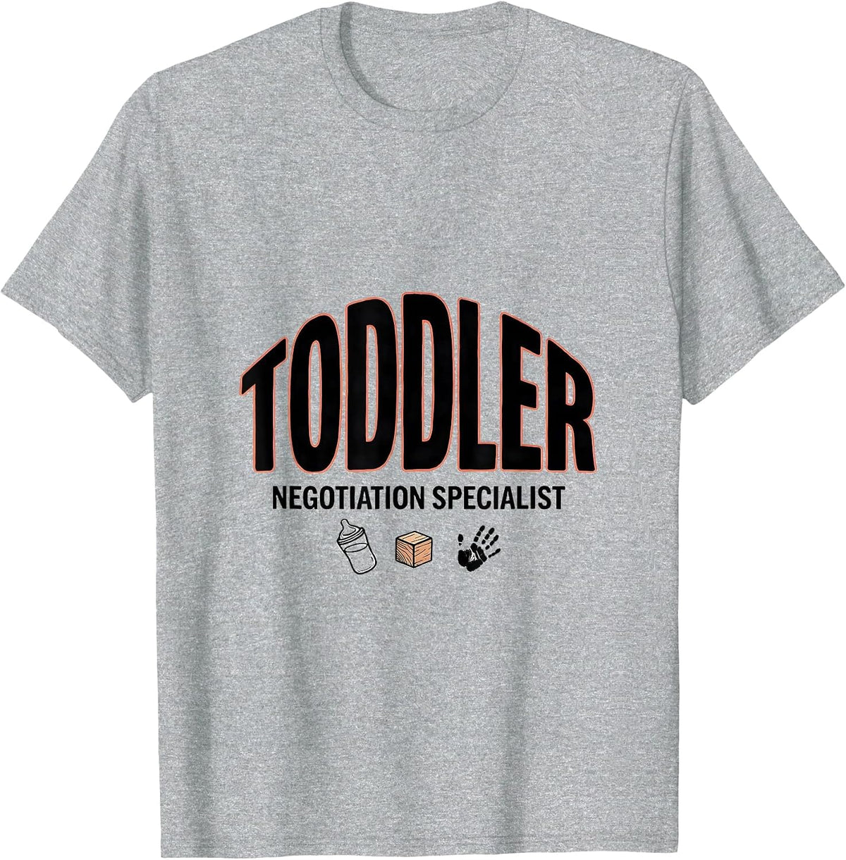 Men's Toddler Negotiation Specialist Funny Daycare Provider T-Shirt - Heather Grey