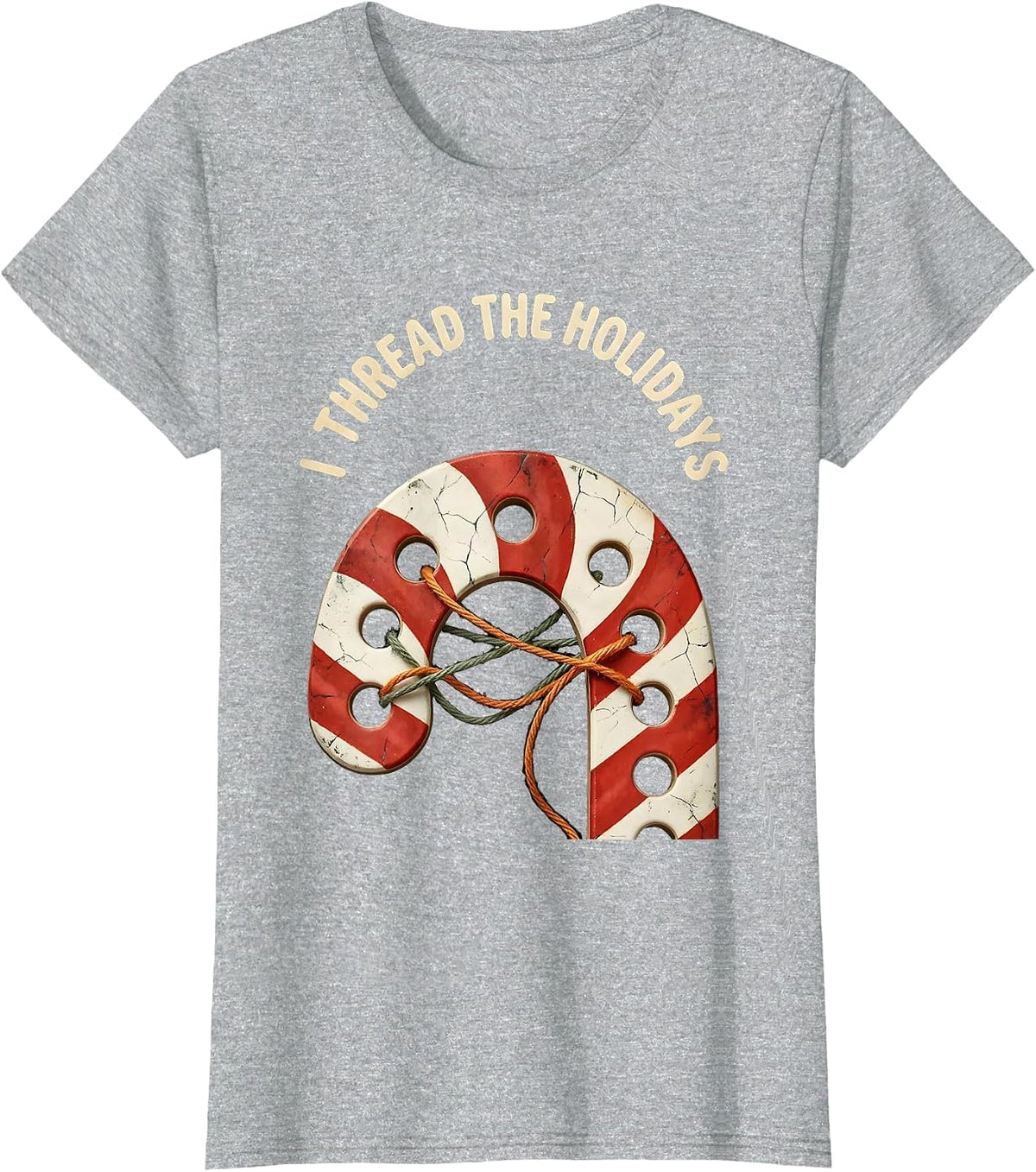 I Thread The Holidays Boho Occupational Therapist Christmas T-Shirt - Heather Grey