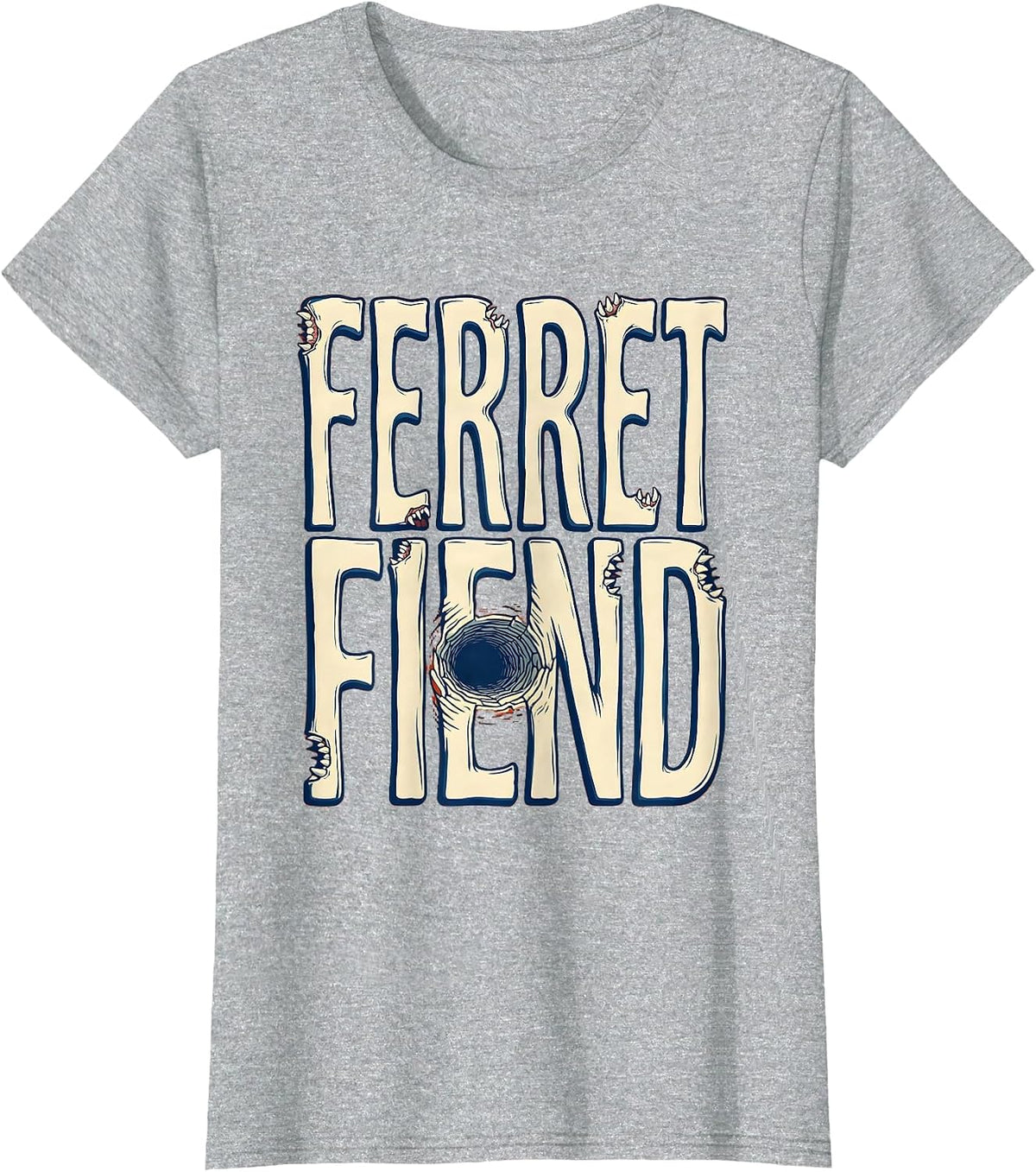Ferret Fiend Funny Ferret Lover Gift For Kids And Adults T-Shirt - Heather Grey