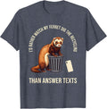 I'd Rather Watch My Ferret Dig The Recycling Funny Ferret T-Shirt - Heather Blue