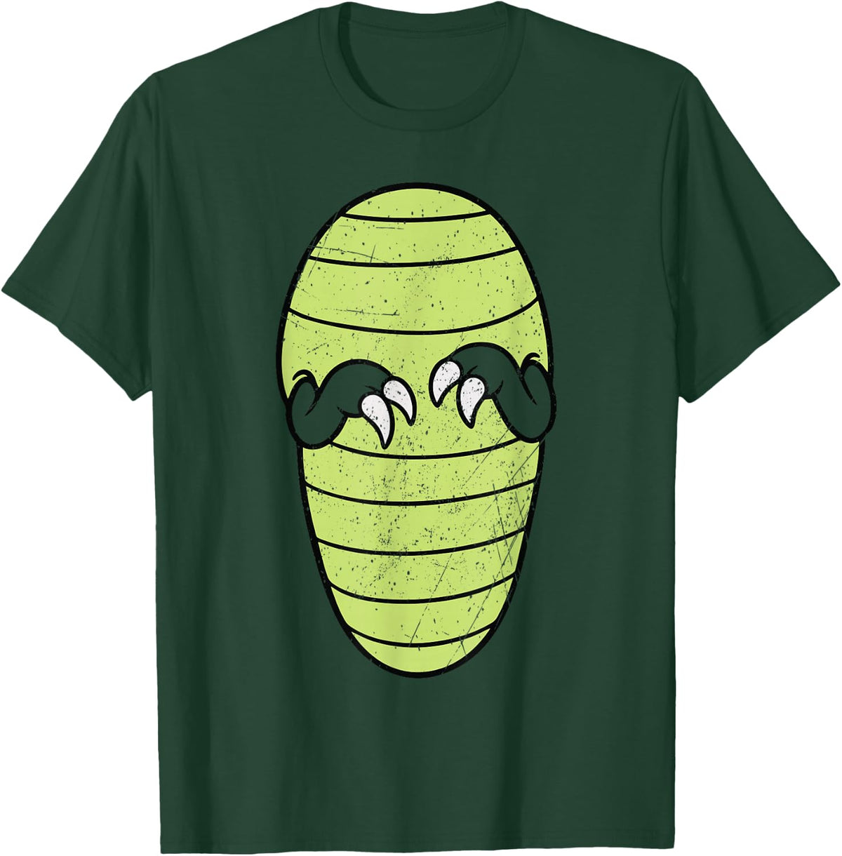 Dinosaur Costume Funny Halloween Dino T-Rex Costume Party T-Shirt - Dark Green