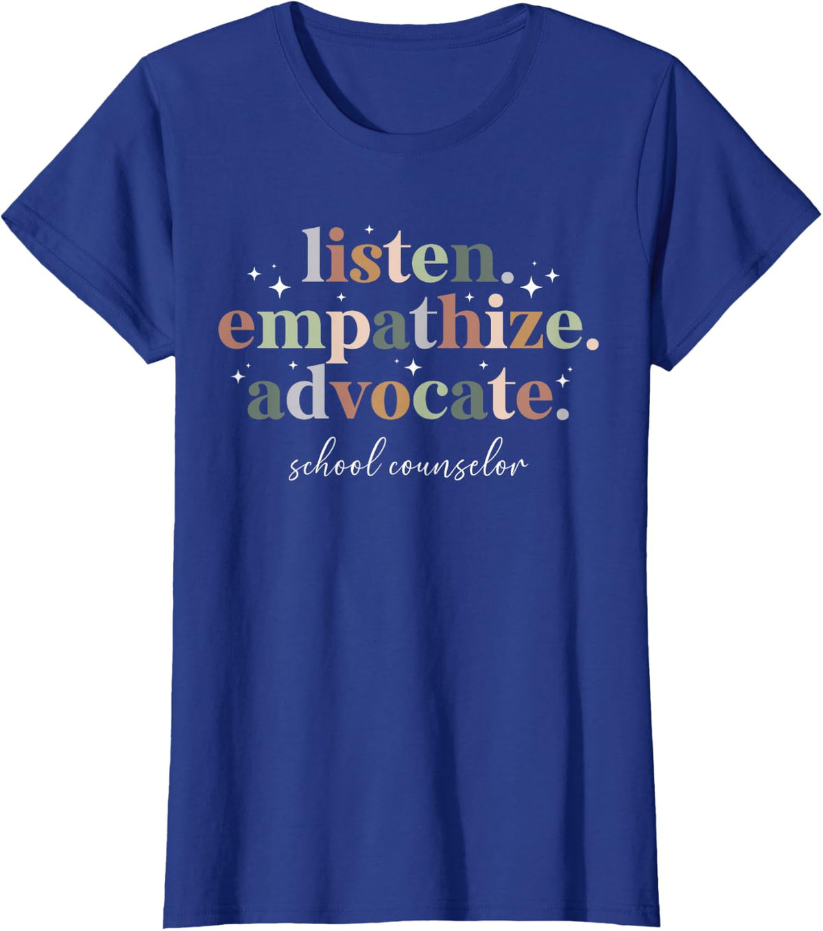 Best School Counselor Appreciation Tees School Counseling Week T Shirts - Royal Blue