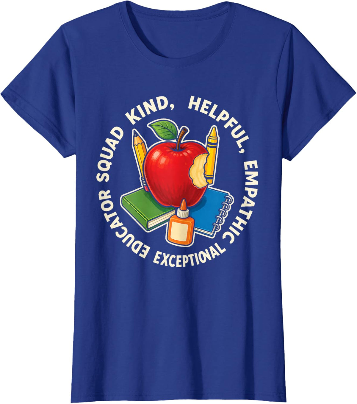 Special Education SPED Kind Helpful Empathic Educator Squad T-Shirt - Royal Blue