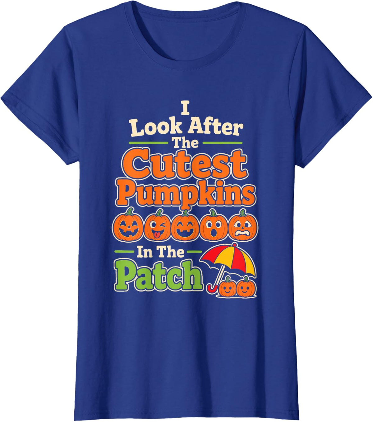 School Social Worker I Look After The Cutest Pumpkins T-Shirt - Royal Blue