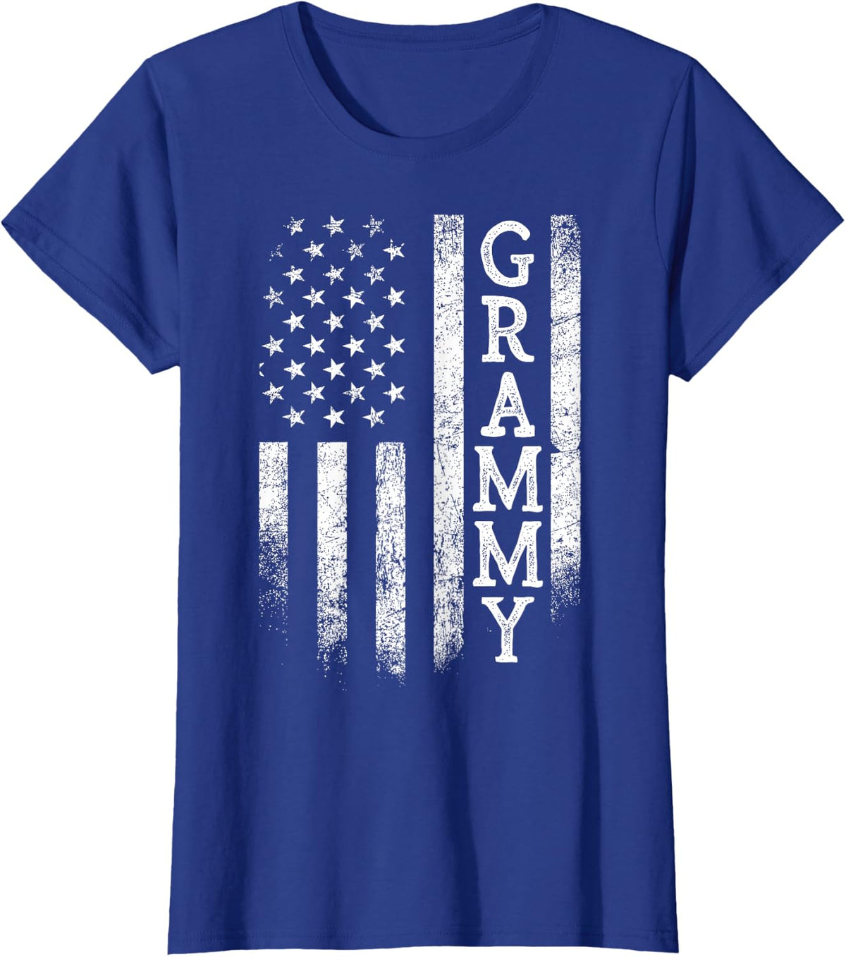 Grammy American Flag Patriotic Mother's Day T-Shirt - Royal Blue