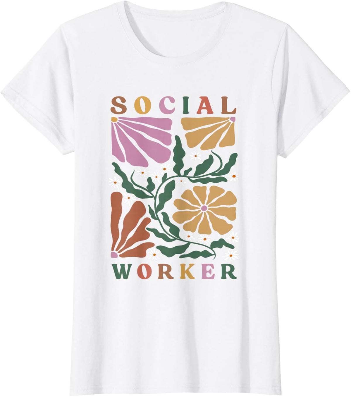 Social Worker Work Life Coworker T-Shirt - White