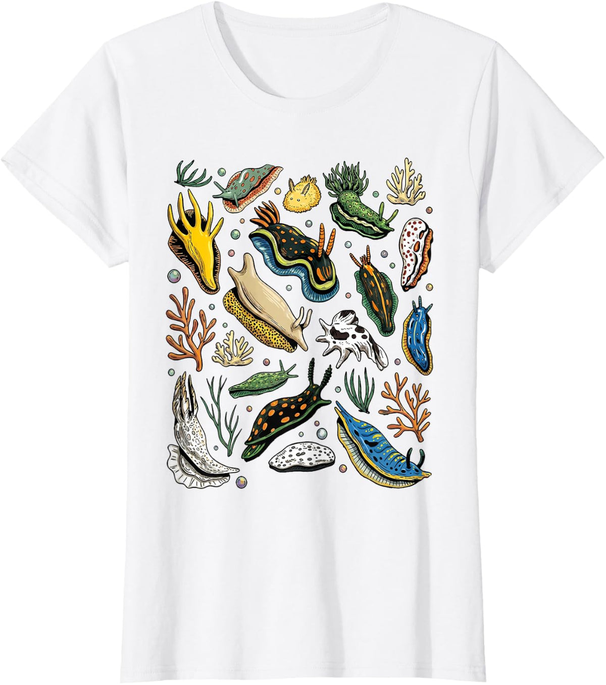 Aquarium Biologist Slug Aquarist Sea Slugs T-Shirt - White