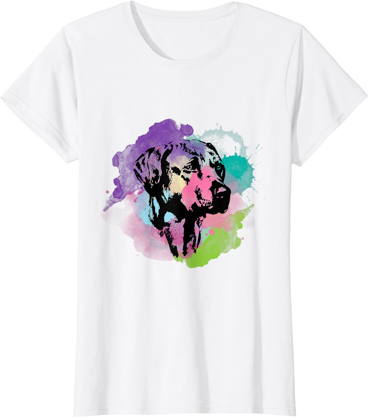 Dog Lover I Splash Art Rhodesian Ridgeback T-Shirt - White