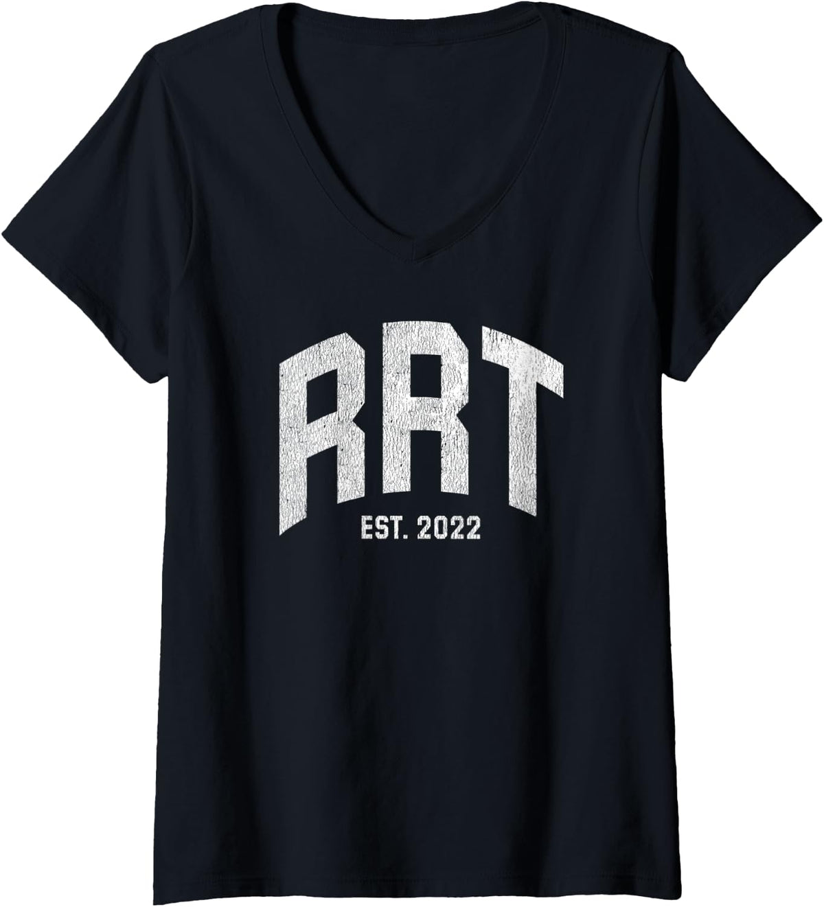 Womens Respiratory Therapist Therapy Graduation RRT 2022 V-Neck T-Shirt - Black