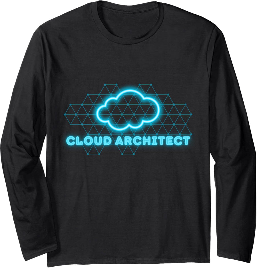 Cloud Architect Computing Data Admin DevOps Engineer IT GPU Long Sleeve T-Shirt - Adult Unisex Black