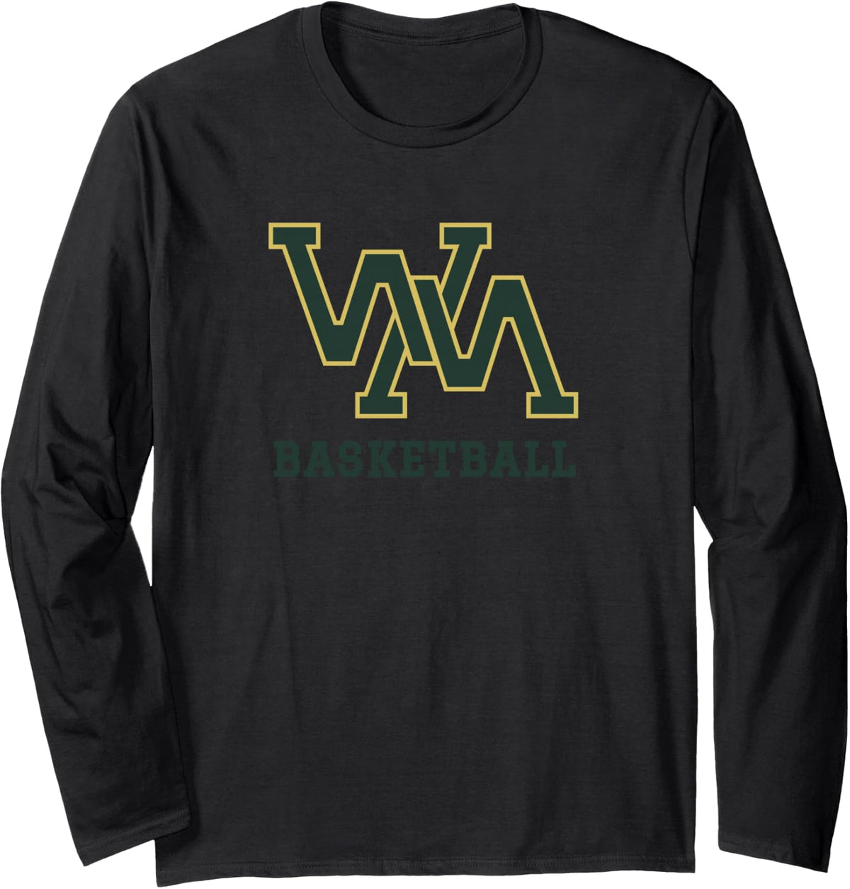 Wilson Memorial High School Eagles Basketball Long Sleeve T-Shirt - Adult Unisex Black