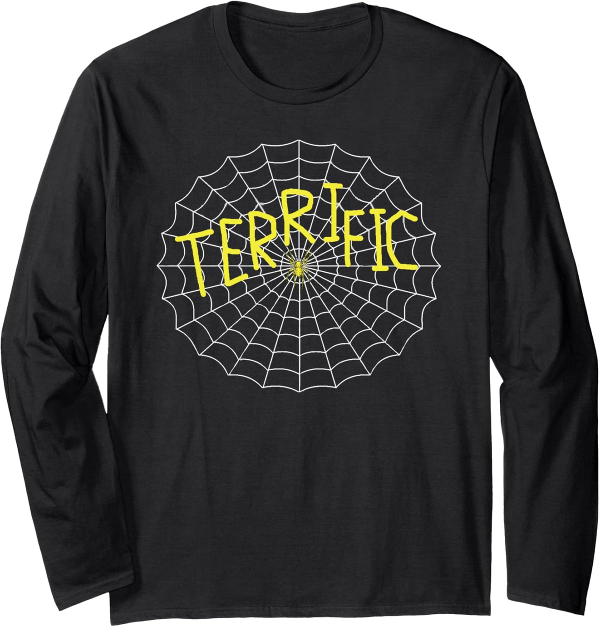 Charlotte's Terrific Spider Web Long Sleeve T-Shirt - Adult Unisex Black