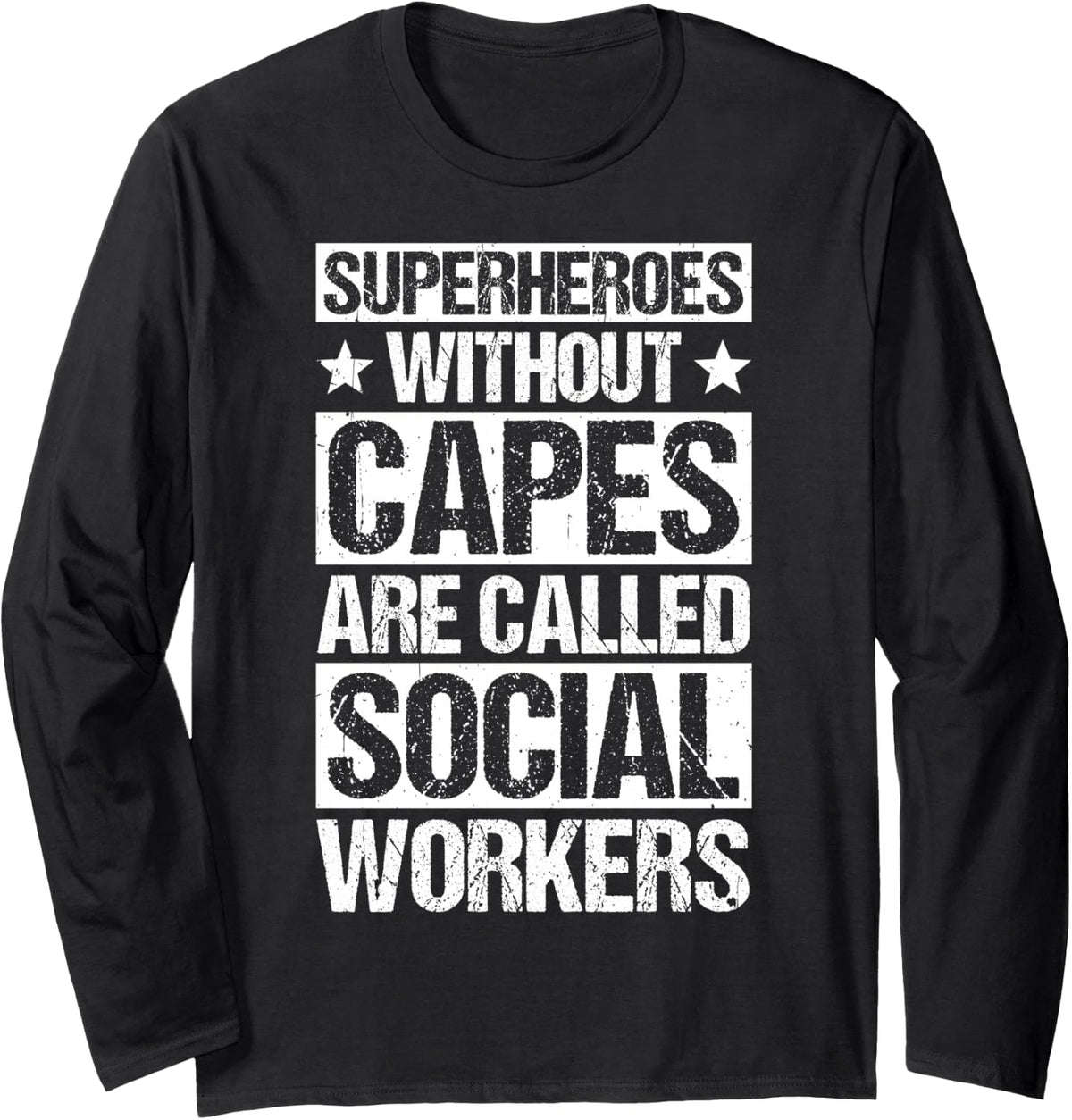 Workers Long Sleeve T-Shirt - Adult Unisex Black