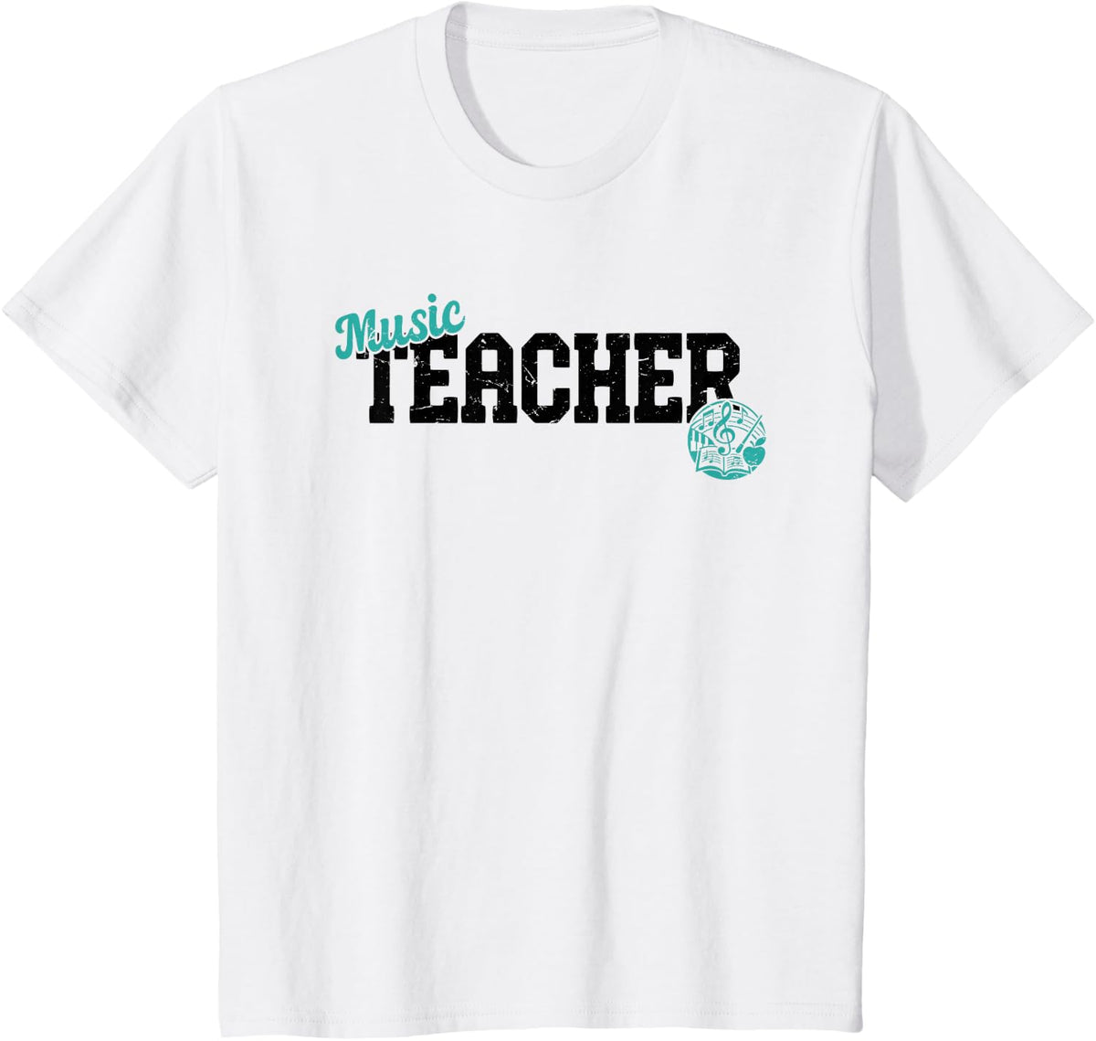 Music Teacher Back to School Teacher Appreciation T-Shirt - White