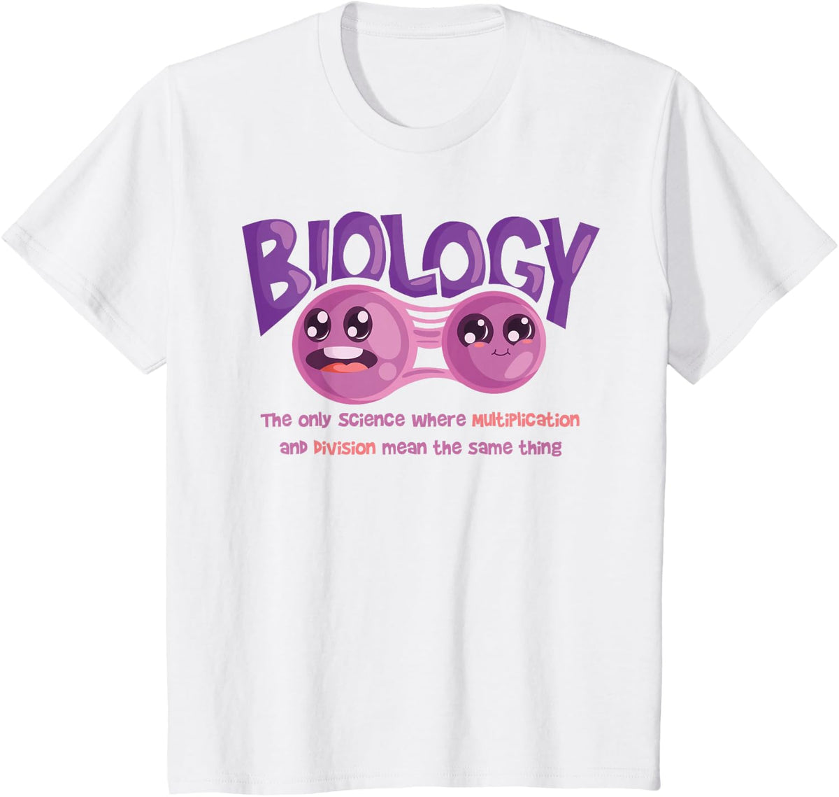 Teaching Biology Cell Science Teacher Funny Quote T-Shirt - White