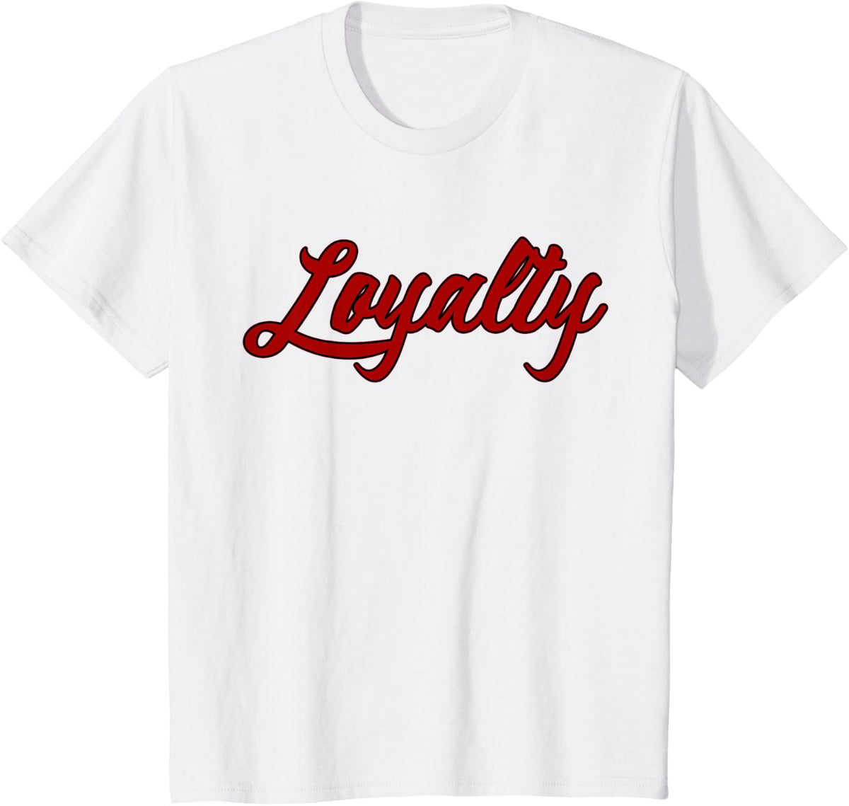 Loyalty Red/Black T-Shirt T-Shirt - White