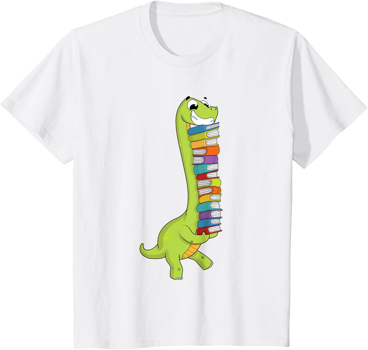 Teachersaurus Dinosaur Teacher Shirt Dino Reading Book Tee T-Shirt - White