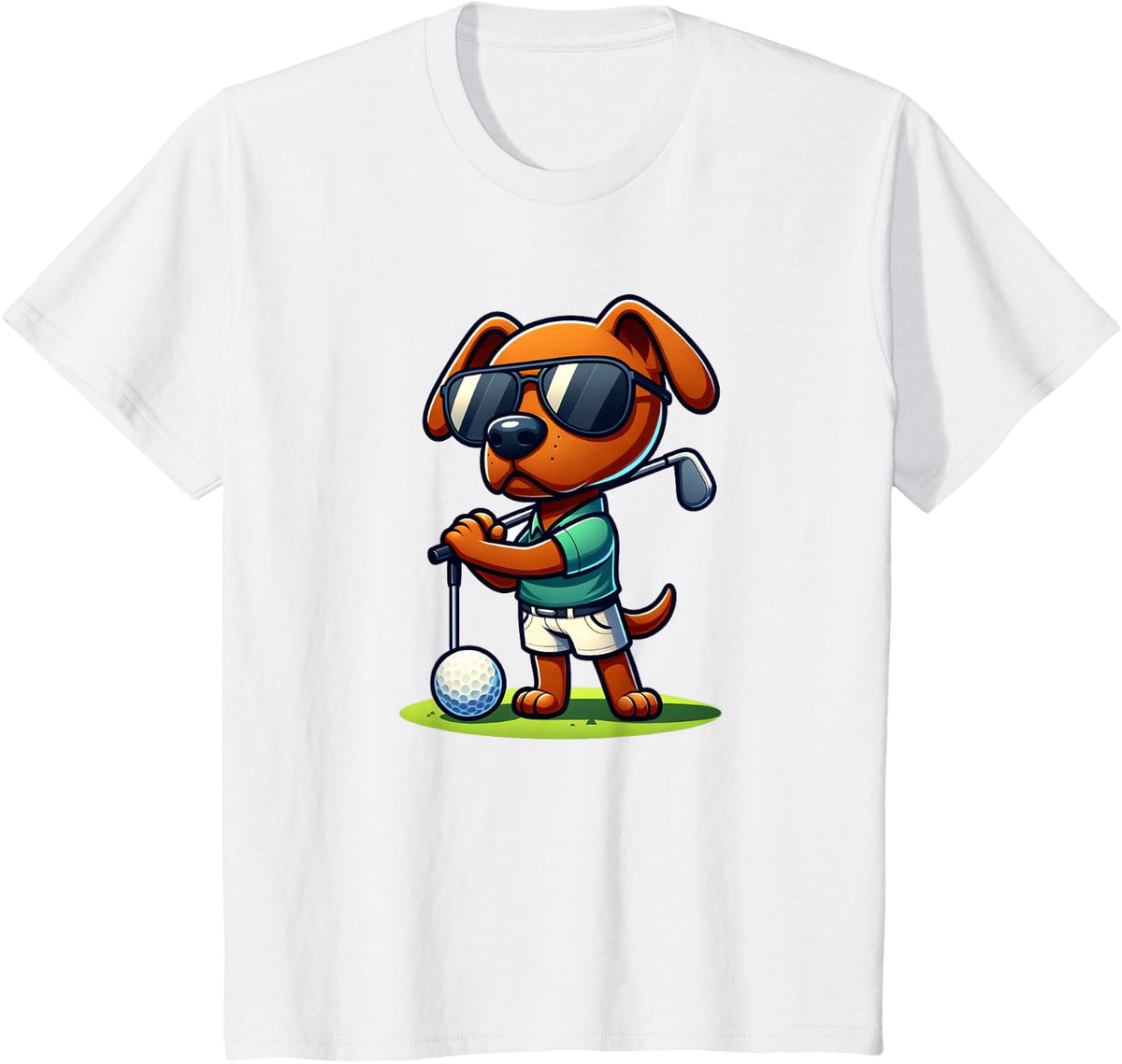 Rhodesian Ridgeback Enthusiasts Golf Adventure Design T-Shirt - White