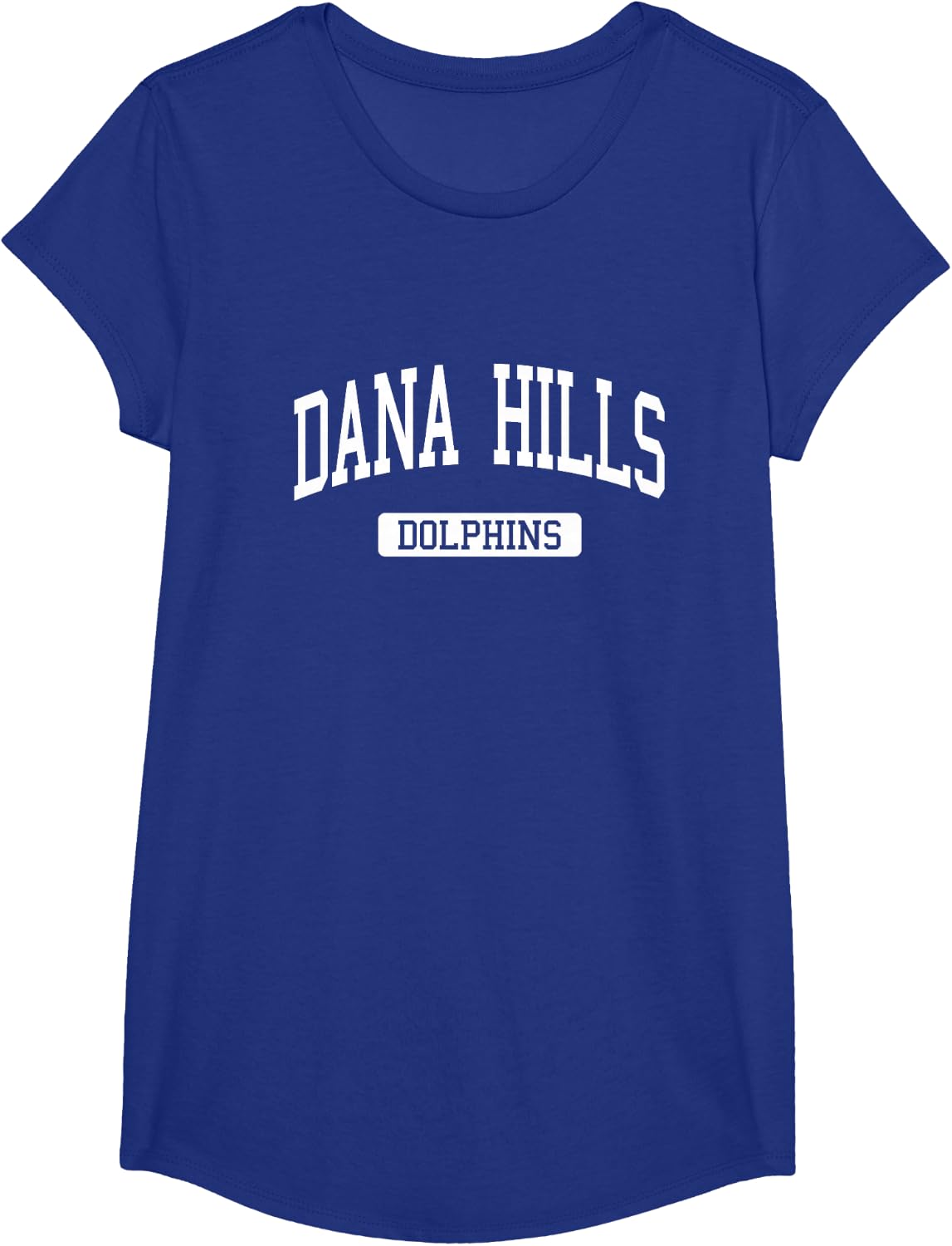 Dana Hills High School HS Dana Point CA Varsity Sports T-Shirt - Girls Royal Blue