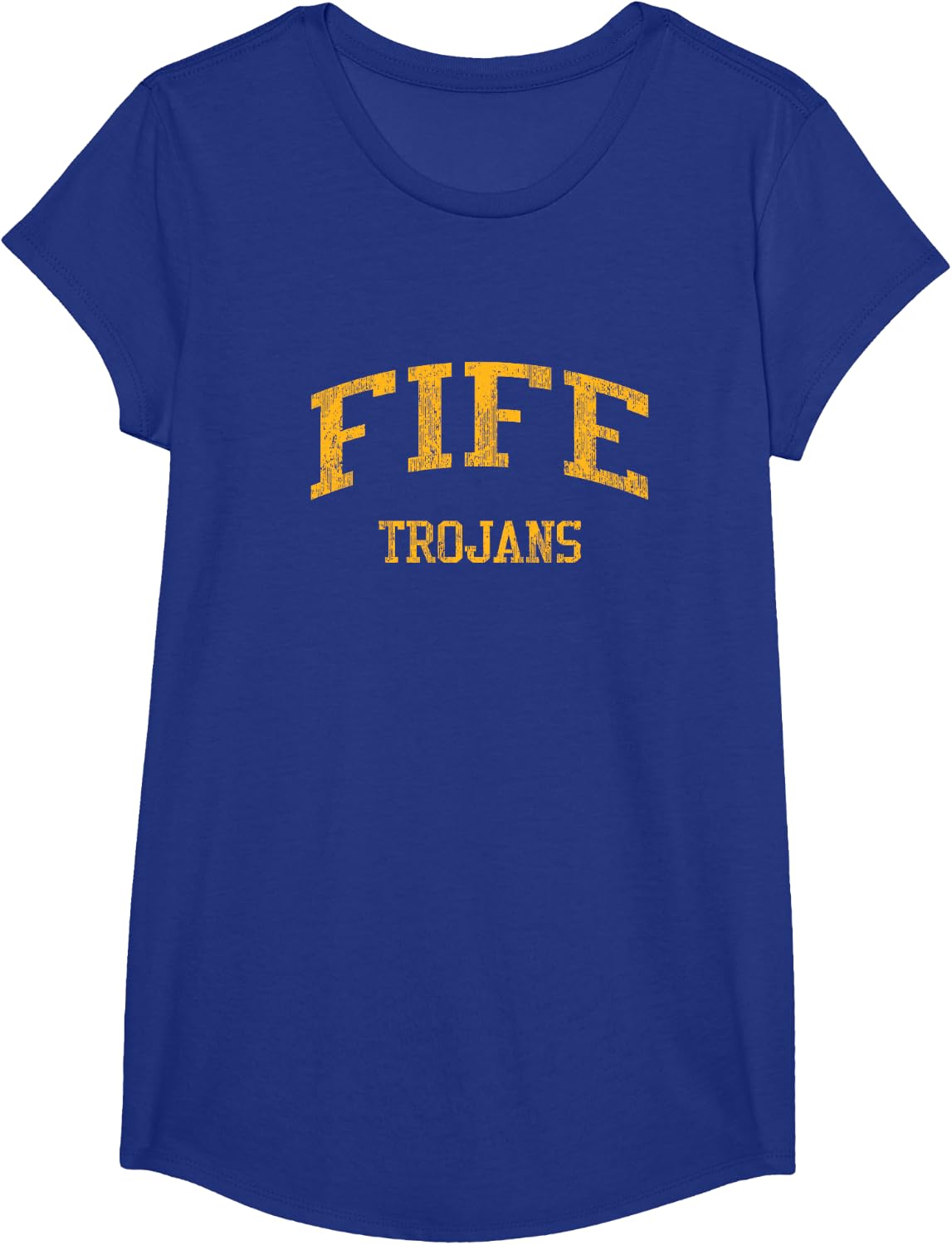 Fife High School HS Tacoma WA Vintage Sports T-Shirt - Girls Royal Blue