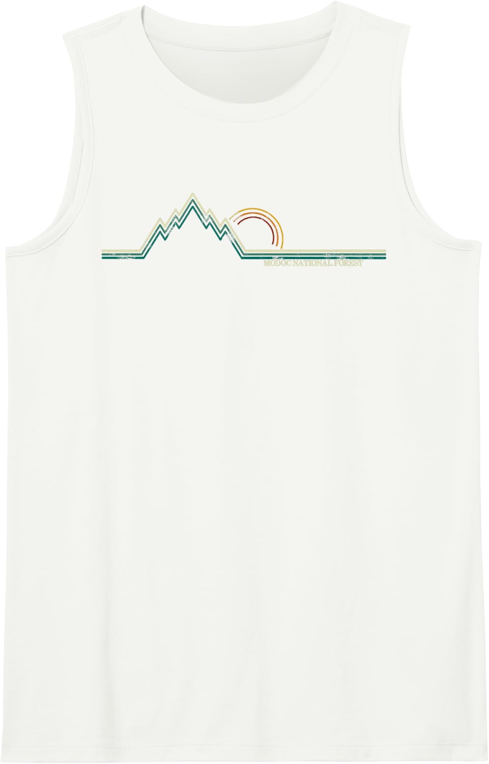Modoc National Forest (California) Sleeveless Tank Top - White
