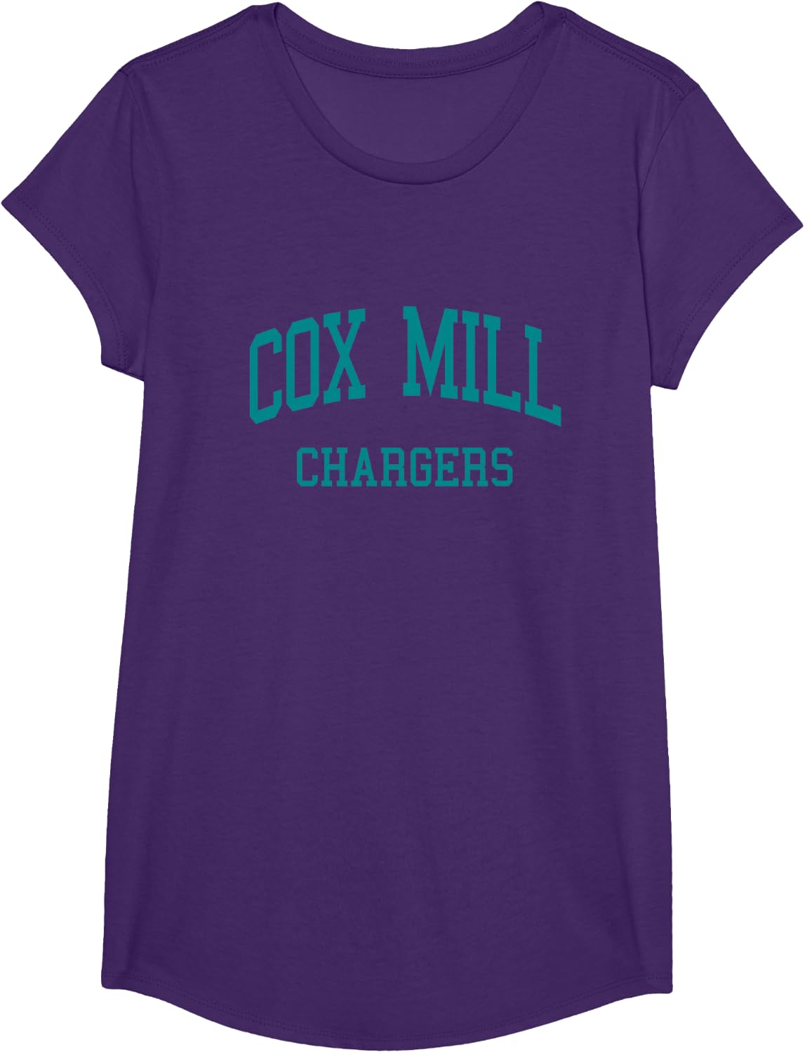 Cox Mill High School HS Concord NC Retro Sports T-Shirt - Girls Purple