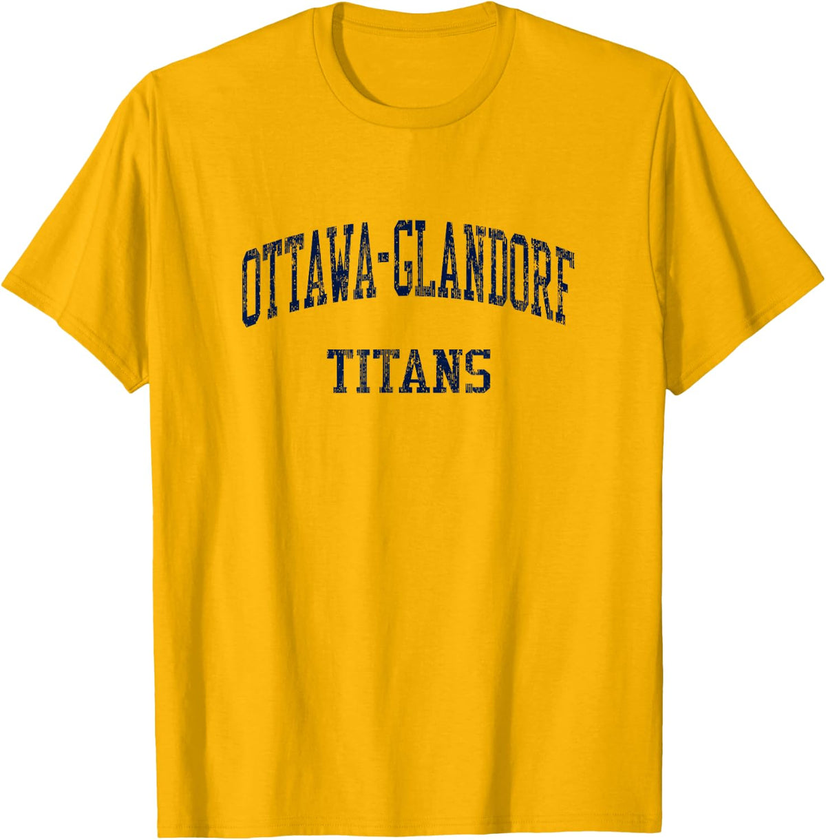 Ottawa-Glandorf High School HS Ottawa OH Vintage Sports T-Shirt - Golden Yellow