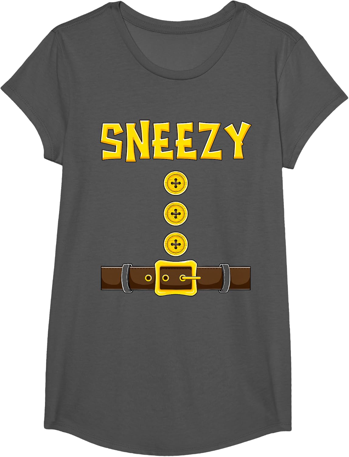 Matching Couples Halloween Shirts Dwarf Easy Costume Tees for Family Group Kids - Girls Asphalt Grey