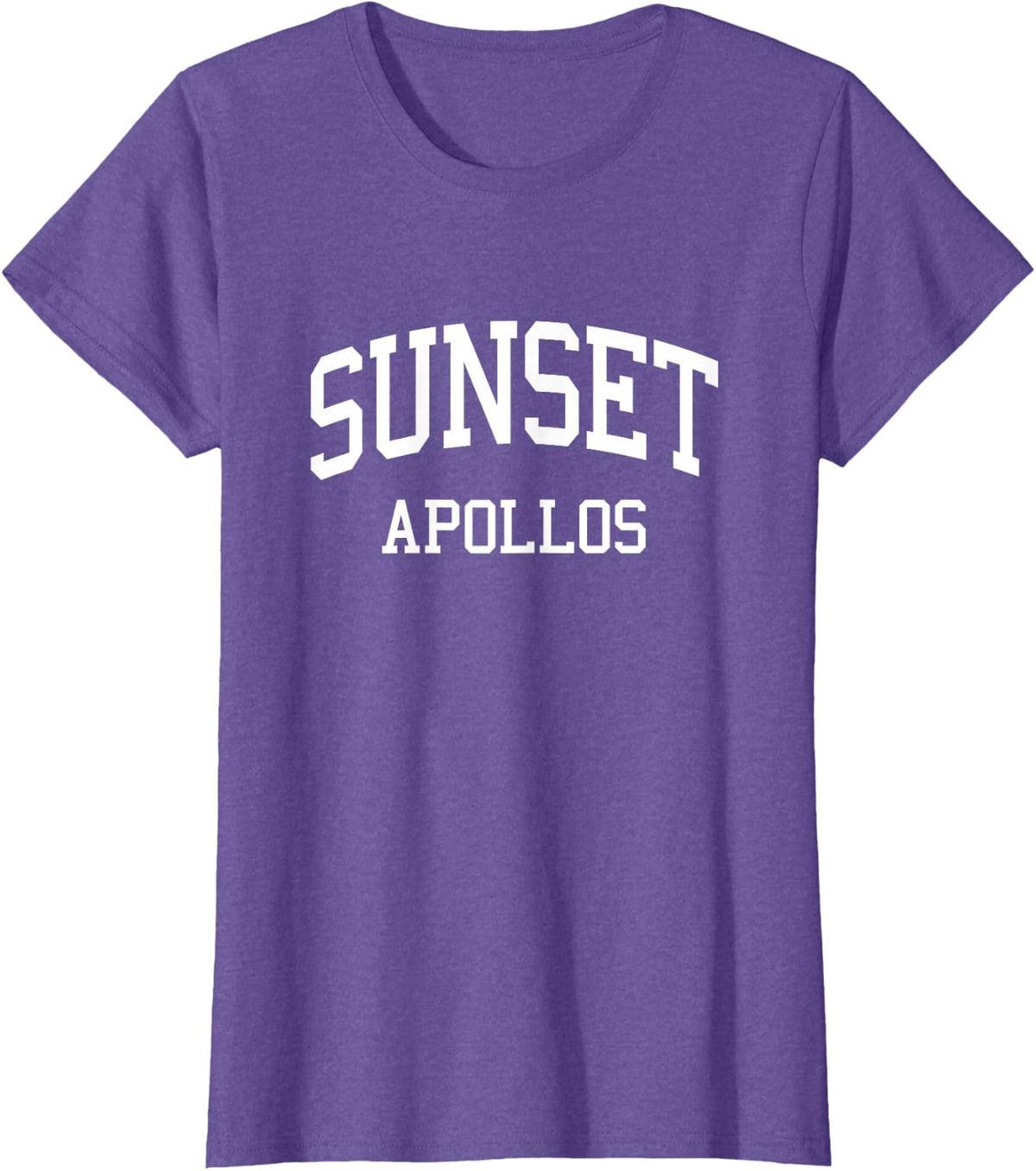 Sunset High School HS Portland OR Retro Sports T-Shirt - Purple Heather