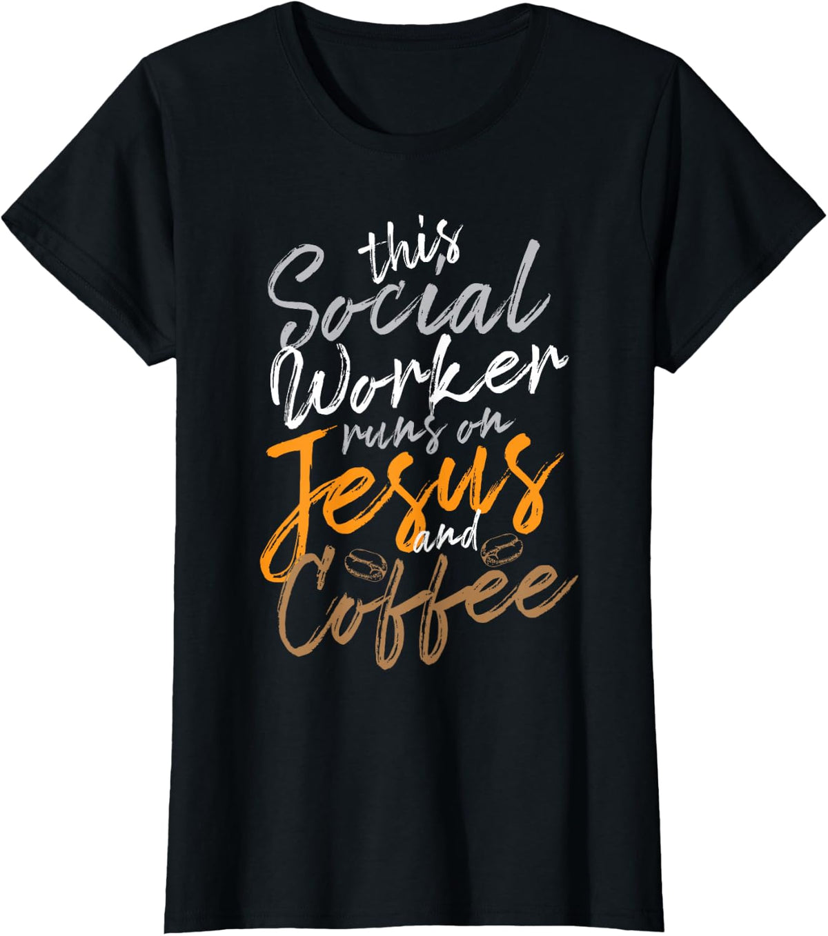 Social Worker Funny Work Love Gift T-Shirt - Black