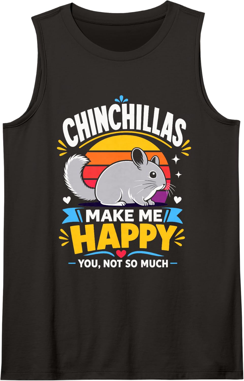 Sleeveless Tank Top - Black