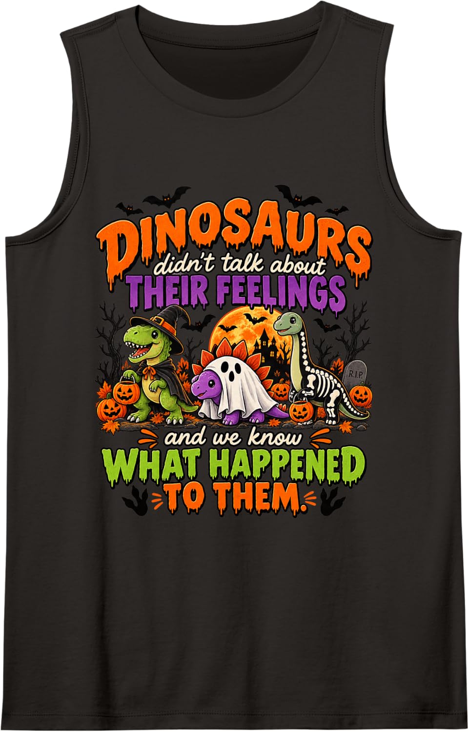Halloween School Counselor Funny Therapist Mental Health Sleeveless Tank Top - Black