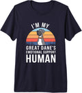 I'm My Great Dane's Emotional Support Human Premium Tri-blend T-Shirt - Navy Blue