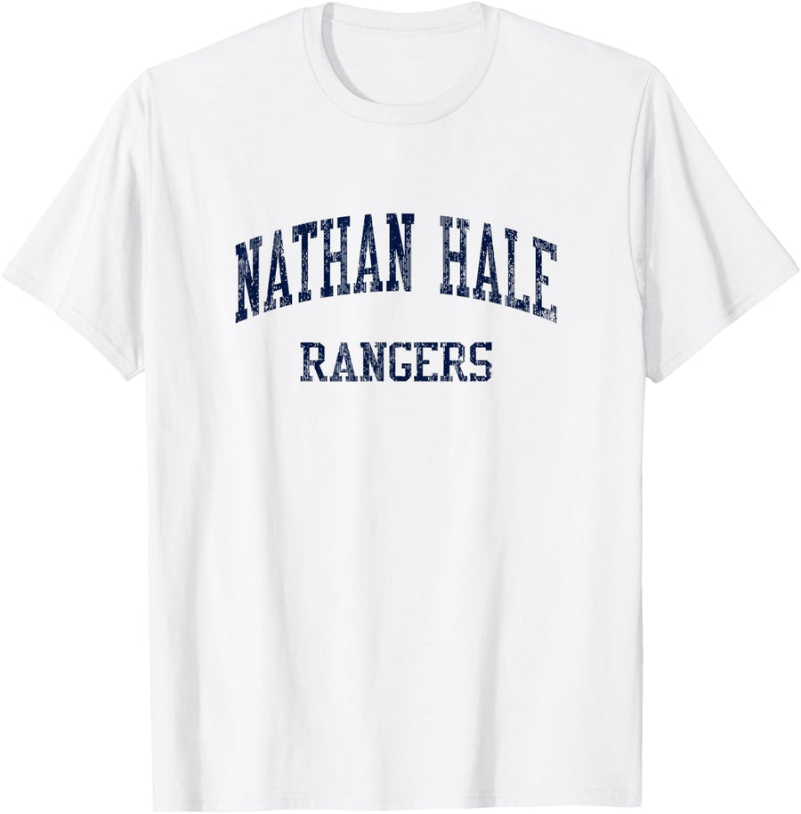 Nathan Hale High School HS Tulsa OK Vintage Sports T-Shirt - White