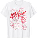 Friday The 13th Love at First Fright Valentine's Day Hearts T-Shirt - White