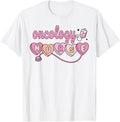 Oncology Nurse Valentines Day Hem Onc Doula Cupid Hearts T-Shirt - White
