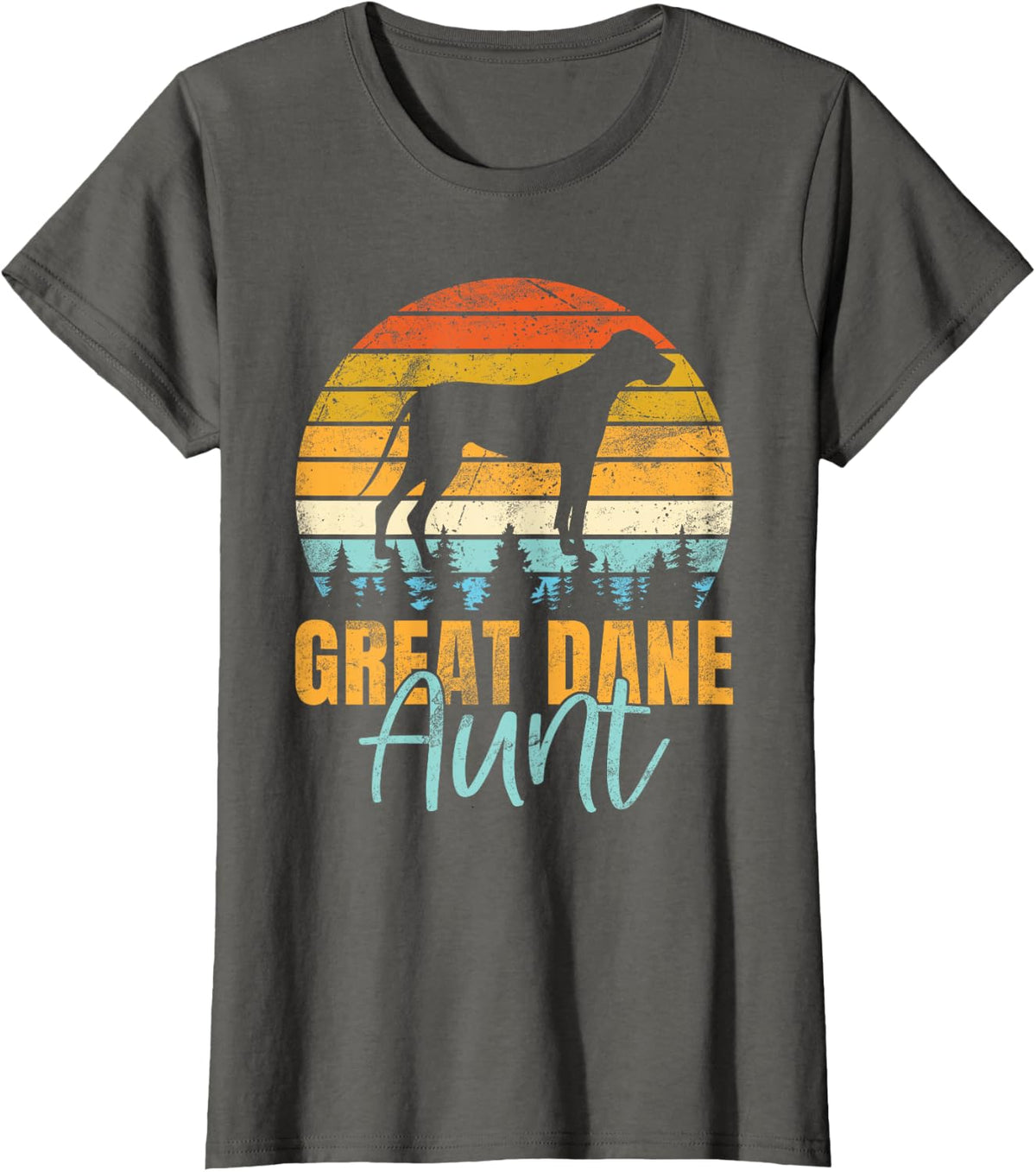 Great Dane Aunt T-Shirt - Asphalt Grey