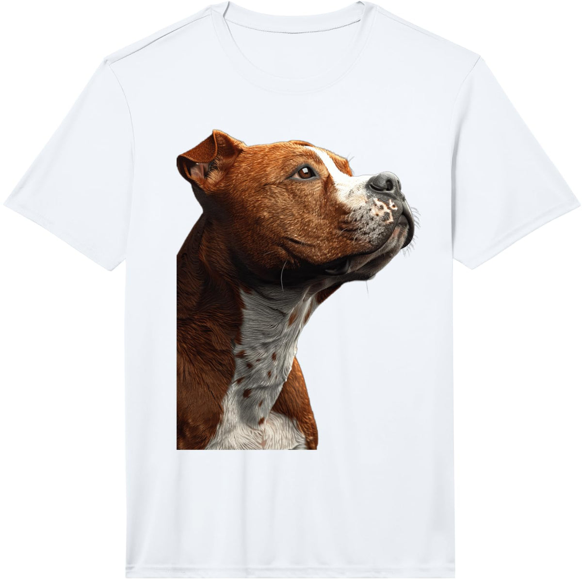 American Staffordshire Terrier Performance T-Shirt - White